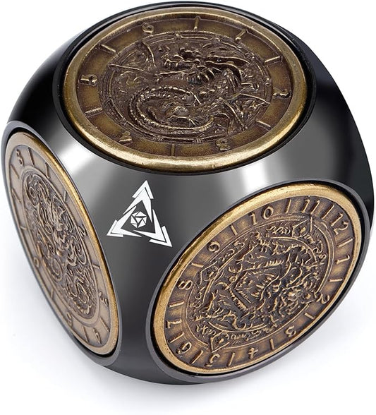 Haxtec Spinner Dice 7-in-1 Metal DND Dice Set Unique Dice Spinner Goblins Metal D&D Die for Dungeons and Dragons DND Gifts