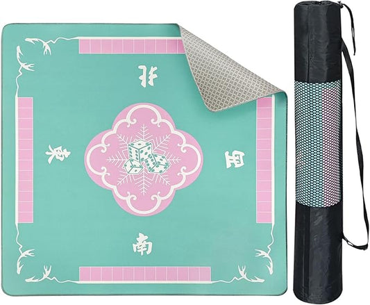 31.5'' Mahjong mat for Table, Mah Jong Table Cover with Storage Bag, Anti Slip and Noise Reduction, Poker, Card, Board & Tile Games Mat