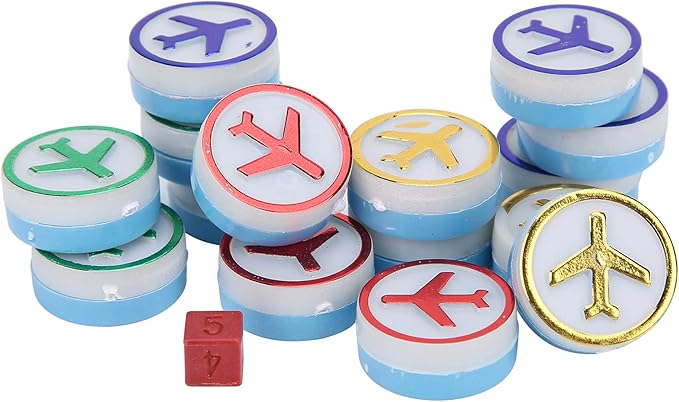 Children Aeroplane Chess, Flying Chess Clear Color for Home and Travel