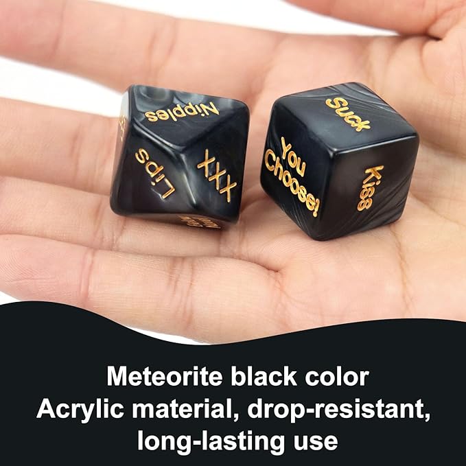 4Pcs Date Night Dice for Couple, Valentines Day Gifts for Her Him Date Night Ideas Dice After Dark Edition Game Anniversary for Him Her, Portable Couple Gift Ideas Date Dice Set