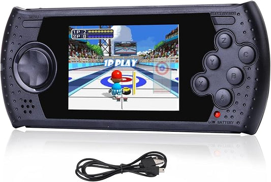 16 Bit Handheld Game for Kids Built-in 230 HD Classic Retro Video Games USB Rechargeable 3.0 Inch Childrens Travel Electronics Toys Portable Gaming Player System Gift for Boys Girls Ages 4-8-12