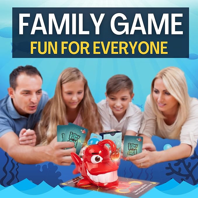 Loonyfish Card Game: Fun, Family-Friendly, Interactive, Electrifying, for Adults, Teens, and Kids, 6 Years and Up, 3 to 5 Players