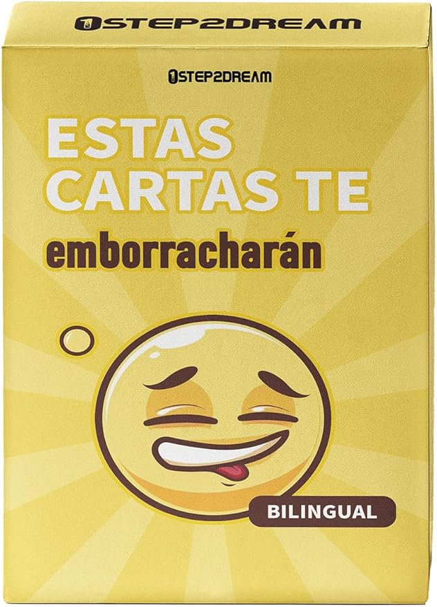 1step2dream Spanish Drinking Card Game Party Games | Bilingual Fun Alcohol Card Games for Adults | Exciting Board Game for Nights & Parties