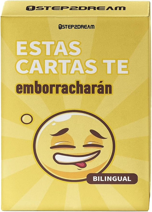 1step2dream Spanish Drinking Card Game Party Games | Bilingual Fun Alcohol Card Games for Adults | Exciting Board Game for Nights & Parties