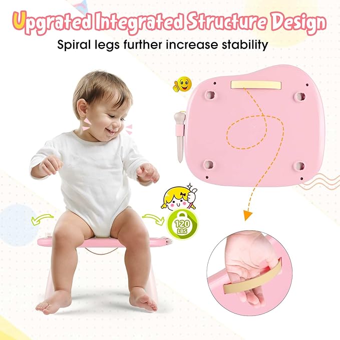 Smasiagon Magnetic Drawing Board for Kids- Girls Toys for Toddler 1-3 - Portable Doodle Board Educational Toys for Ages 2-4 - Birthday Gift Easter Basket Stuffers（Pink