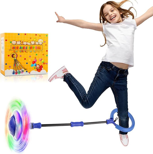 Amble Skip Ball for Kids - Ankle Skip Toy Jump Ball - Birthday Gift for Girls and Boys - Outdoor Indoor Toys for 5 6 7 8 9 10 Years Old Kids & Adults