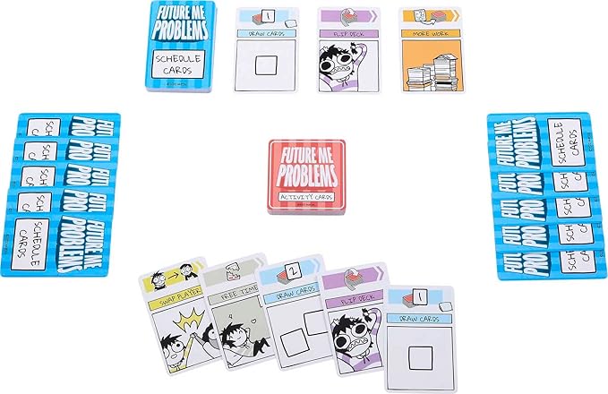 Mattel Games Sarah's Scribbles Future Me Problems Card Game for All About Avoiding Responsibility