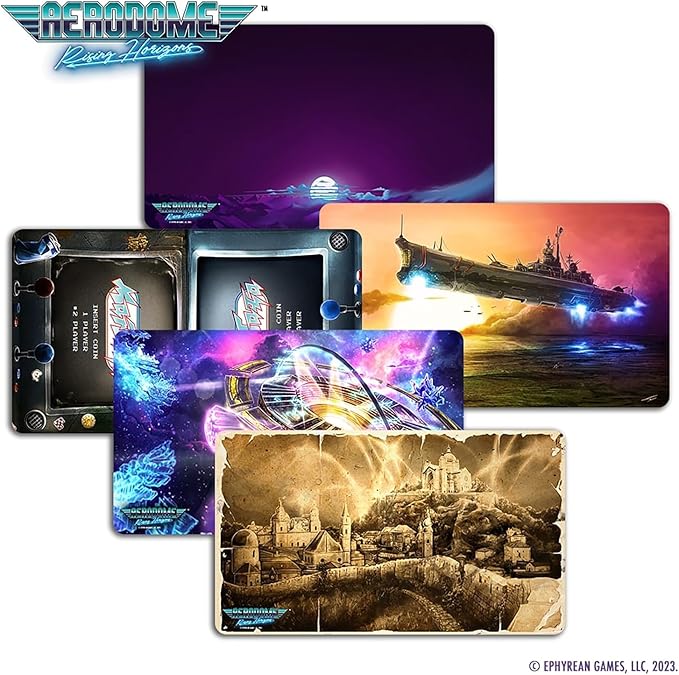 Aerodome: Game Mat - The Mountains - 14 x 24 Neoprene Mat, Scenic Image, Tactical Aerial Combat Card Game Accessory