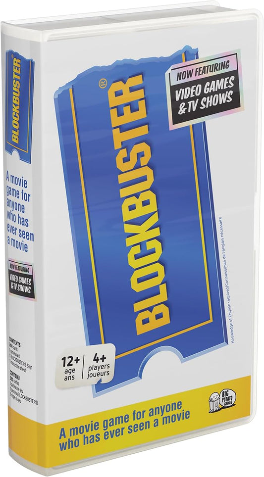 The Blockbuster Game: A Movie Party Game for The Whole Family- Now Featuring Video Games & TV Shows!