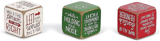 DEMDACO Party Starter Dice Amazing Colorful 2 x 2 MDF Wood Christmas Activity Game
