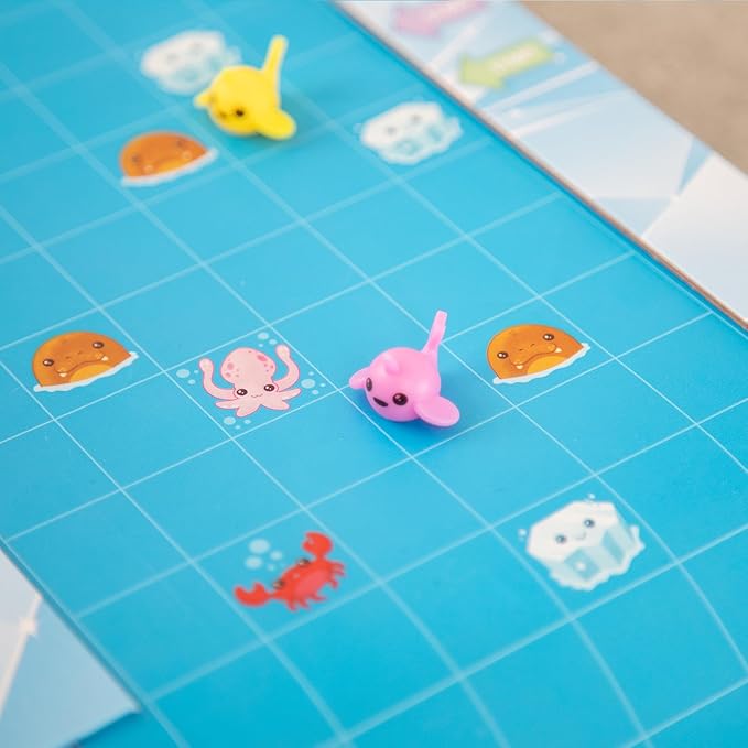 Peaceable Kingdom Narwhal Waterfall Cooperative Game – Fun Games for Kids Ages 6 and Up - Fast-Paced Kid Board Games – Includes Moving Gameboard for Extra Excitement