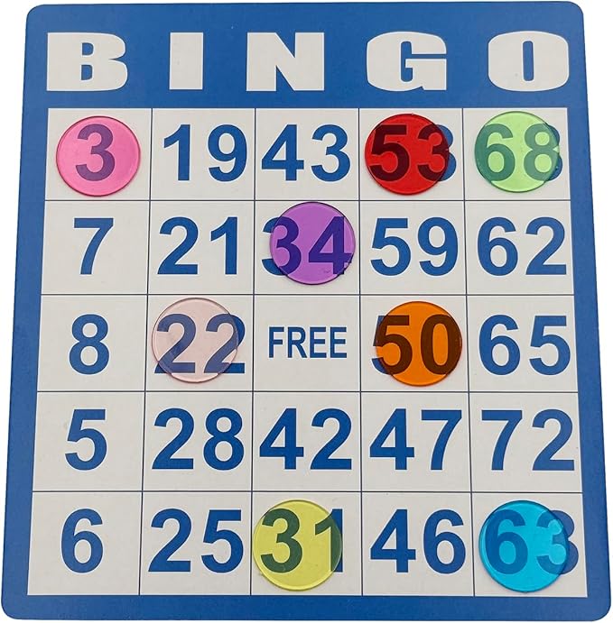 Deluxe Bingo Game Set,Bingo Set Includes Metal Cage,600 Mixed Color Plastic Chips,100 Large Cards,75 Bingo Balls,Plastic Masterboard, 2 Velvet Bag,Great for Adults Large Group and Parties