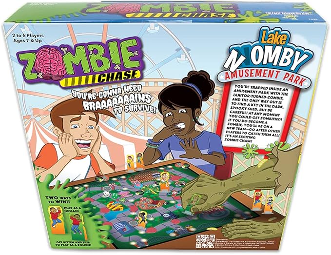 Zombie Chase — Exciting Intro Strategy Game — Win 2 Ways — Win as a Human or a Zombie — for Ages 7+