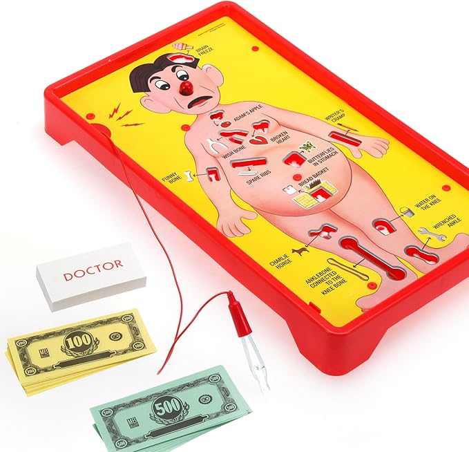 Operation Electronic Board Game, Family Games for Kids Ages 6+, Kids Board Games for 1+ Players, Funny Games for Kids, Kids Gifts (Amazon Exclusive)