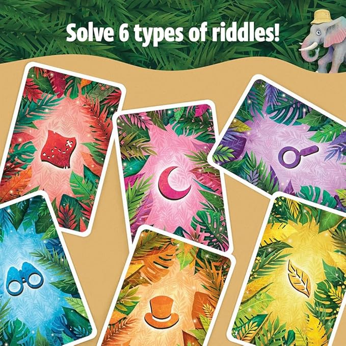 Thames & Kosmos Exit: The Game Kids Bundle - Riddles in Monsterville and Jungle of Riddles with Exclusive Drawstring Bag