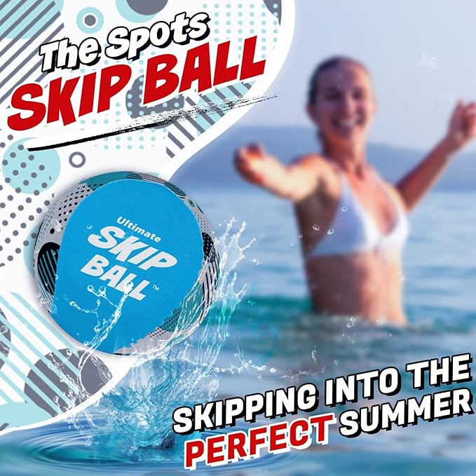 Activ Life The Ultimate Skip Ball – Water Bouncing Ball (2 Pack) Create Lasting Memories with Your Friends & Family at The Beach, Lake or Pool - Great for All Ages