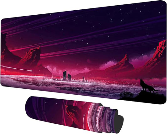 MTG Playmat Forest, TCG Game Play Mat for MTG Landscape Trading Card Smooth Cloth Surface Mousepad Battle Game 23.6X 13.7 inches
