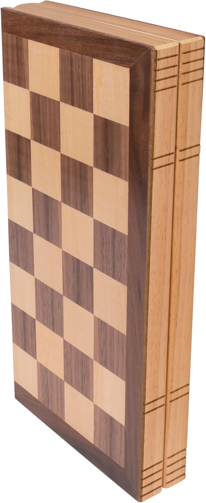 Premium Wooden Chess Set, 15.7 Inche Chess Board Game Set for Adults - Folding Board - Pieces Storage Slots, Handmade Portable Travel Chess Game - Beginner Chess Set for Kids, 6 up Age