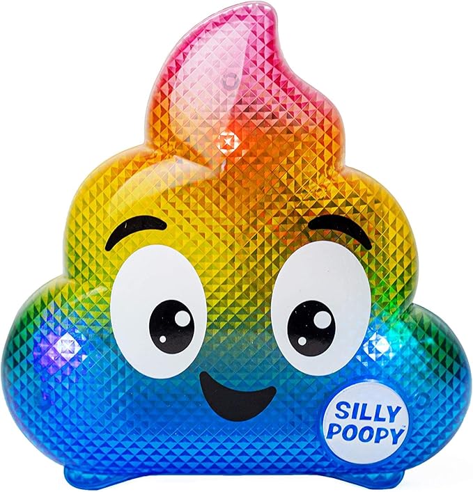 Silly Poopy's Hide & Seek by Relatable, The Talking, Singing, Rainbow Hide & Seek Toy, Fun Learning Toys for Toddlers, Interactive Toddler Toys, Hide and Seek Games, Includes 1 Toy & 2 AA Batteries
