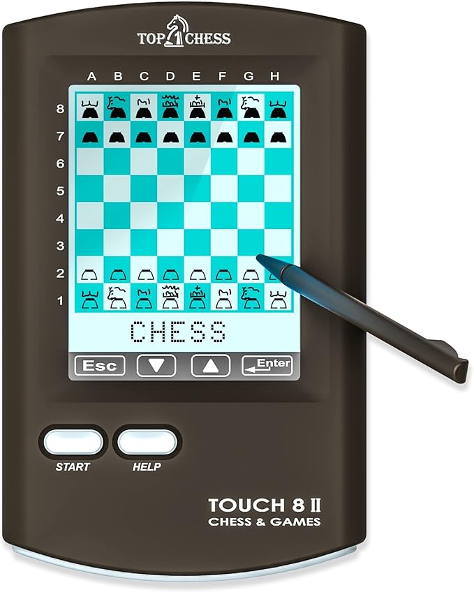 Top 1 Chess Touch Electronic Chess, Strategy Games Computer Kids Improving Chess Skills for Kids and Adults, Portable Travel Chess Perfect Birthday or Xmas Gift