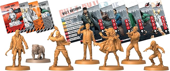 Zombicide The Boys Character Pack #2 - Diverse Heroes & Unique Companions! Cooperative Strategy Board Game for Ages 14+, 1-6 Players, 60 Minute Playtime, Made by CMON