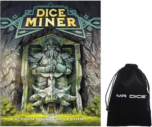 My Pet Elephant Dice Miner Card Board Game Bundle with Drawstring Bag