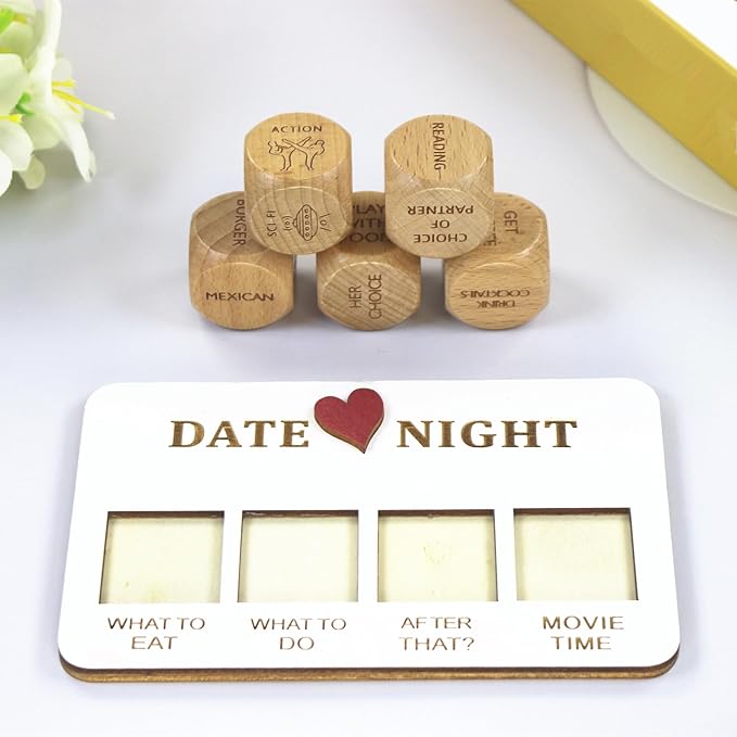 Couples Games Gifts for Men Women, Date Night Dice Ideas, Couple Gifts Toys Games, Anniversary Birthday Engagement Valentine's Day Gifts for Boyfriend Girlfriend Husband Wife Groom Bride Him Her
