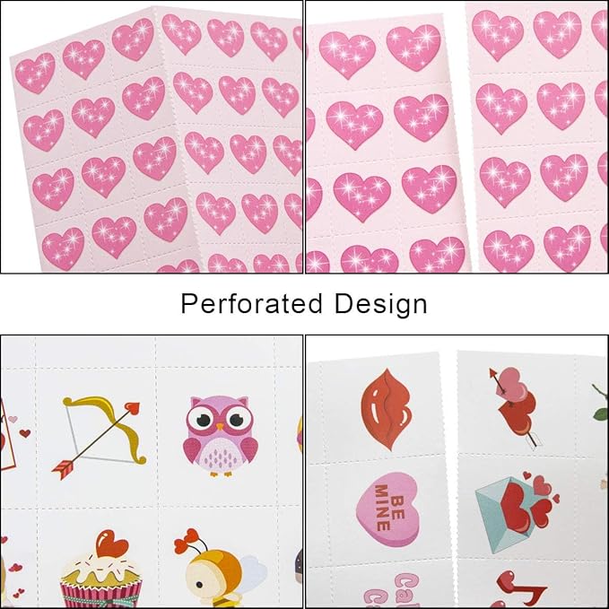 Valentine's Day Bingo Game for Kids 24 Players Valentine Party Game