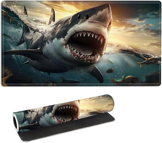 for MTG Playmat with Storage Bags, Card Playmat for TCG Card Playing Game,Rollable & Foldable for PTCG and Board Game Mat for Cards,Non-Slip Shark Desk Mat for Home Office
