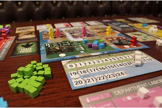 Holotype: Mesozoic North America - Base Game, Strategy Board Game, Worker Placement, Paleontologist Dino Game, Ages 14+, 2-5 Players