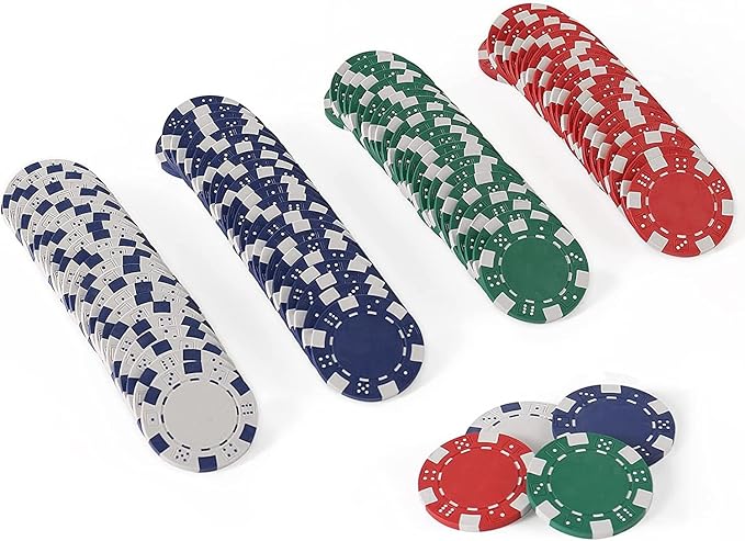 Poker Chips,Poker Chips Set for Card Board Game,11.5 Gram,for Texas Hold'em, Blackjack,Card Club or Late Night Poker Games