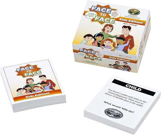 Face to Face Card Game (Kids Edition) – Open Communication and Character Development, Ages 7 and Up