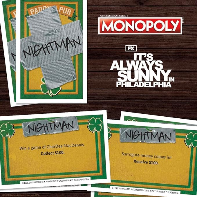 Monopoly It’s Always Sunny in Philadelphia | Officially Licensed Monopoly Board Game | Award Winning FX Sitcom