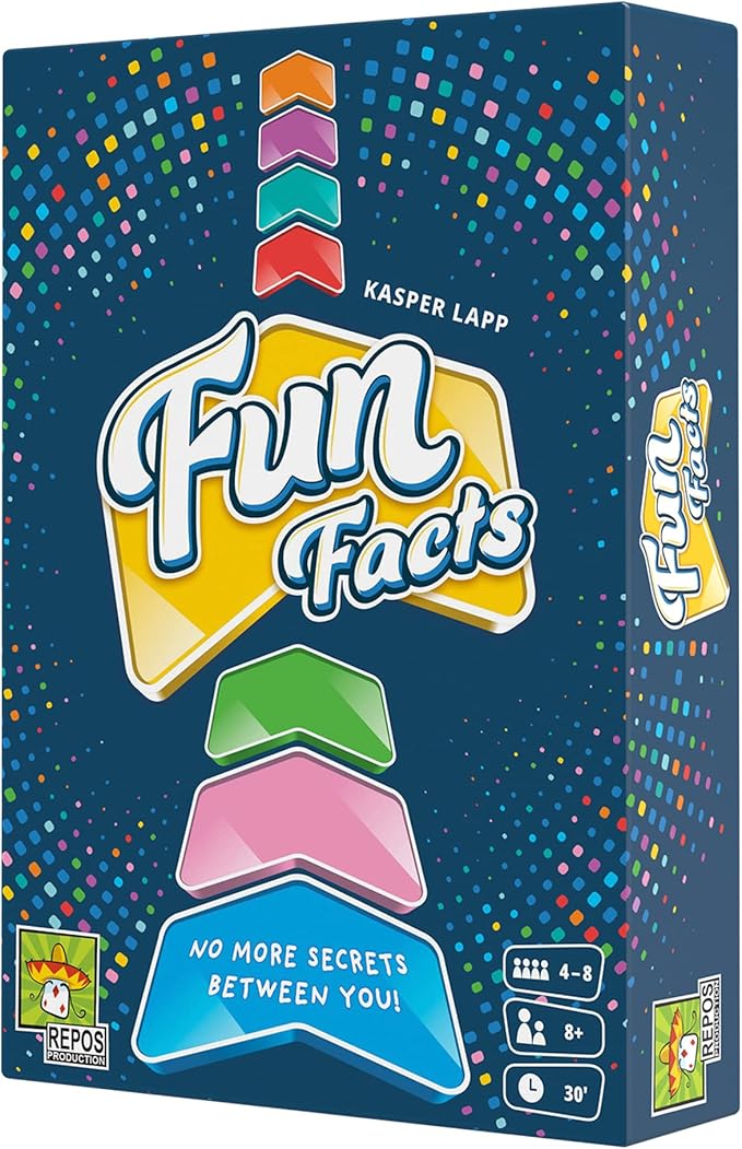 Fun Facts Party Game - Learn Surprising Facts About Friends and Family! Engaging Cooperative Game for Kids & Adults, Ages 8+, 4-8 Players, 30 Minute Playtime, Made by Repos Production