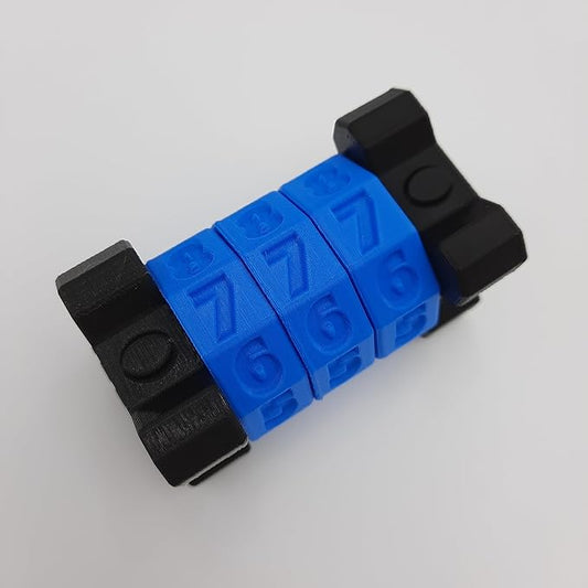 Blue Life Counter 3 Rings Black Ends, Card Games, RPG, Gloomhaven, Board Gaming, (Prime)