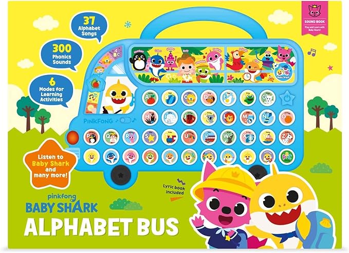 Pinkfong Baby Shark ABC Alphabet Bus Sound Pad | Baby Shark Toys, Baby Shark Books | Learning & Education Toys | Interactive Baby Toys for Toddlers 1-3 | Gifts for Boys & Girls