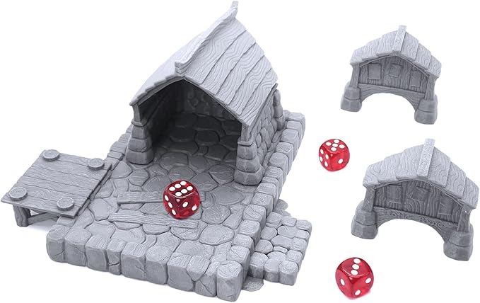 EnderToys Fishing Village Dock and Notice Board by Makers Anvil, 3D Printed Tabletop RPG Scenery and Wargame Terrain 28mm Miniatures