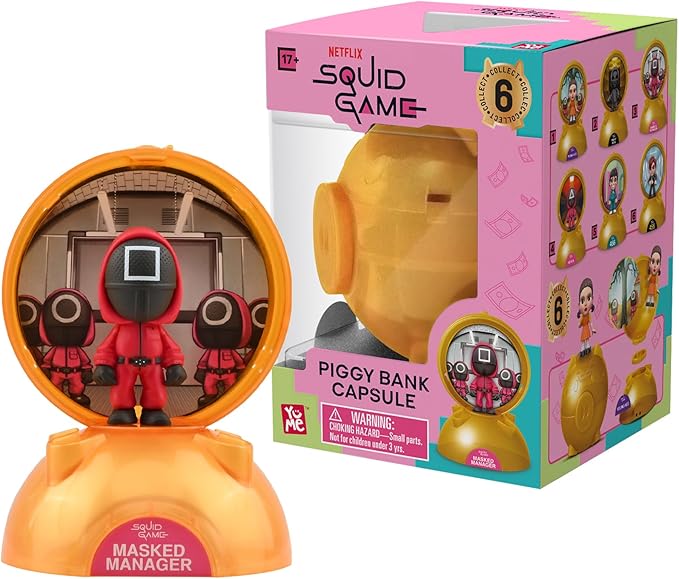 YuMe Squid Game Blind Box Capsule: Collectible Mystery Figurines, Official Netflix Merchandise, Surprise Toy Set for Fans – Ideal Holiday & Birthday Gift (6)
