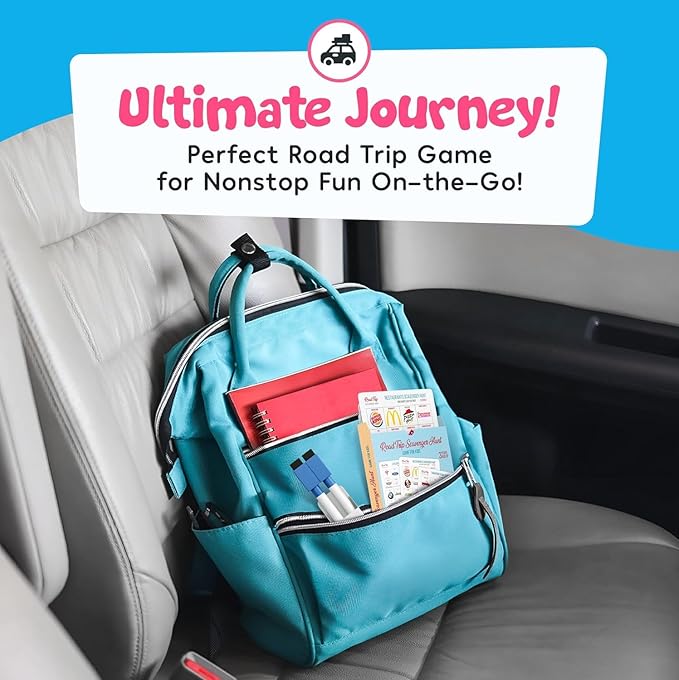 WELL BALANCED Car Bingo - Road Trip Essentials: Car Activities and Games for Kids Ages 4-8