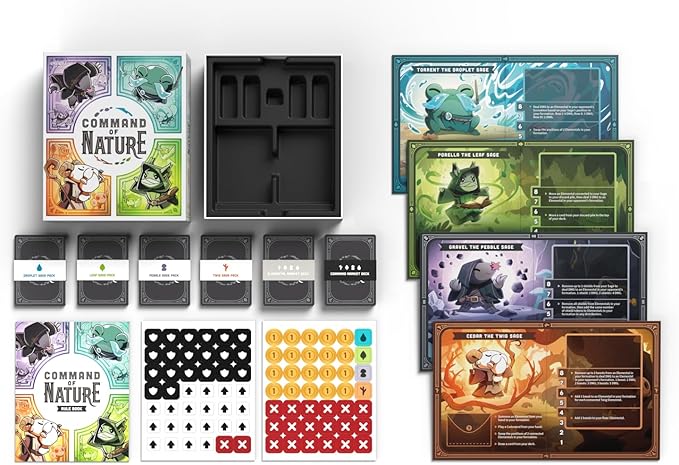 Command of Nature Base Game - from The Creators of Unstable Unicorns - A Competitive Strategic Deck-Building Card Game for Kids, Teens, Adults