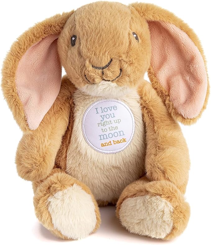 I Love You to The Moon and Back Gift Set with Guess How Much I Love You Board Book by Sam McBratney, Nutbrown Hare Plush Bean Bag, On-The-Go Activity Learning Toy, and Book Bag (a Timeless Classic)