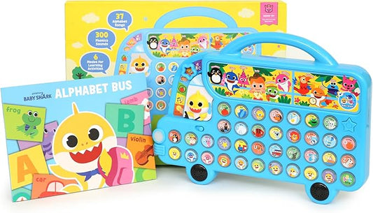 Pinkfong Baby Shark ABC Alphabet Bus Sound Pad | Baby Shark Toys, Baby Shark Books | Learning & Education Toys | Interactive Baby Toys for Toddlers 1-3 | Gifts for Boys & Girls