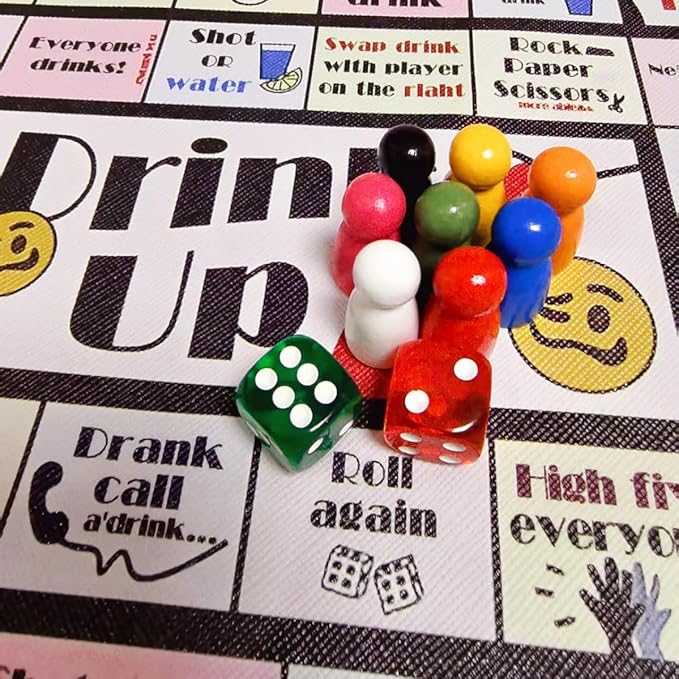 Drinking Board Games for Adults Tipsy Drinking Game Land Funny Party Interactive for Game Night, Birthday, Family Play or Any Occasion (Age 21+)