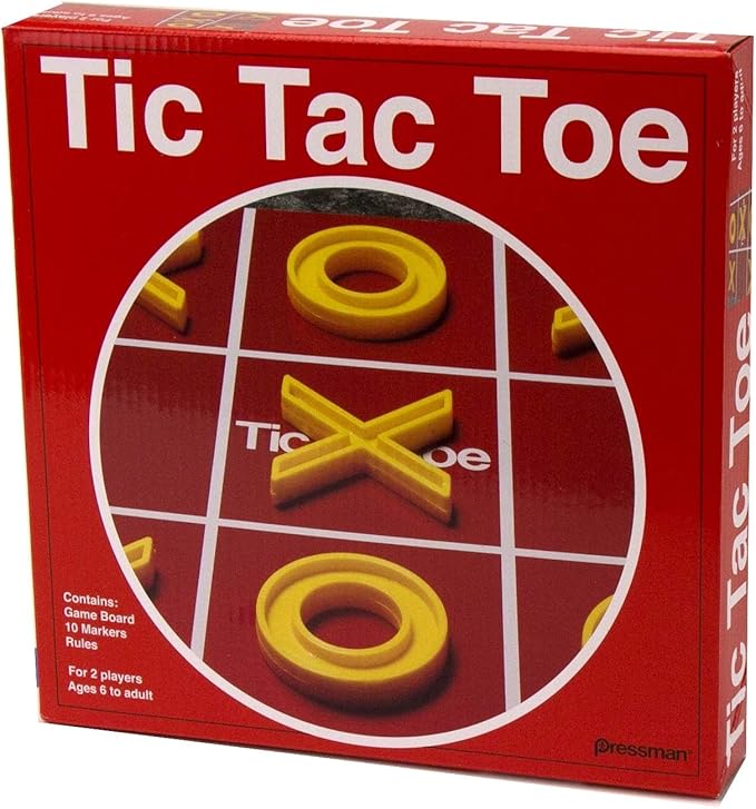 Pressman Tic Tac Toe - The Classic Game of X's and O's for 72 months to 180 months