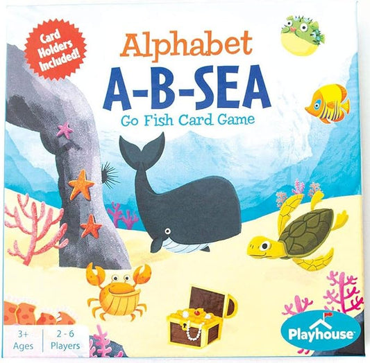 Playhouse A-B-Sea Life Go Fish! Preschool Card Game with Fish Shaped Easy Card Holders