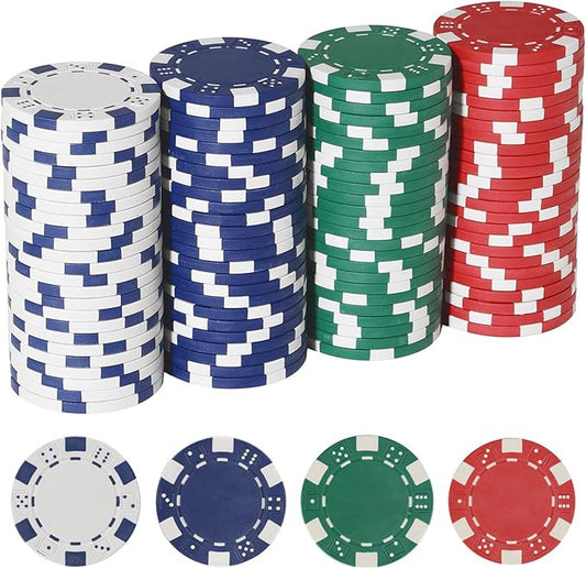 Poker Chips,Poker Chips Set for Card Board Game,11.5 Gram,for Texas Hold'em, Blackjack,Card Club or Late Night Poker Games