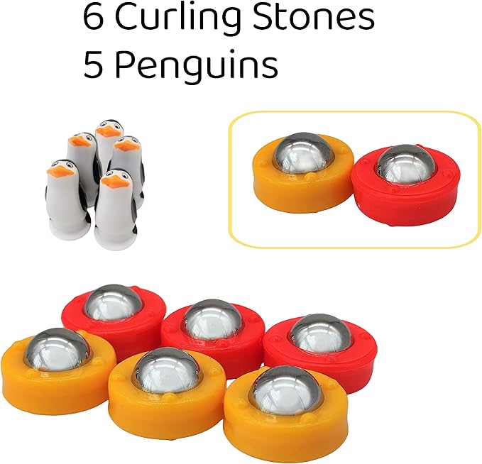Mini Tabletop Shuffleboard for Kids,Indoor Table Top Curling Games