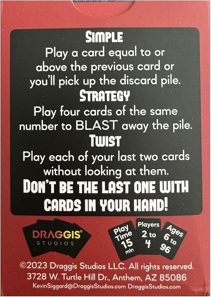 Card Blasting: Card Games for Families | Ages 8+ | 4th of July Theme