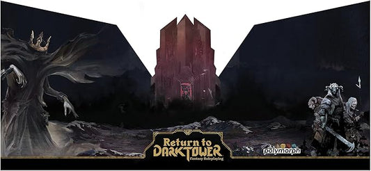 Return to Dark Tower: RPG Adversary GM Screen - Roleplaying Game Accessory, Full-Color 3 Panel Screen