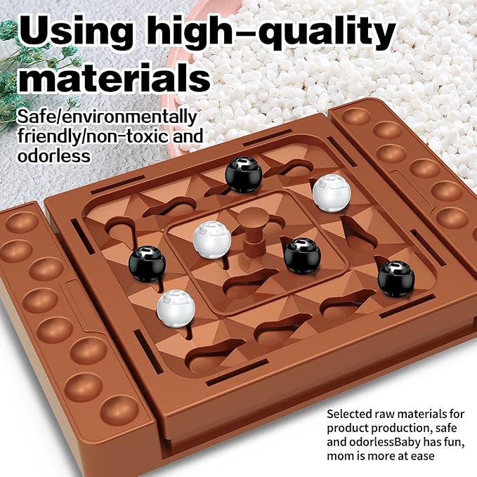 Orbital Logic Strategy Board Game, Family Four in a Row Chess Game Track Moves for Kids & Adults